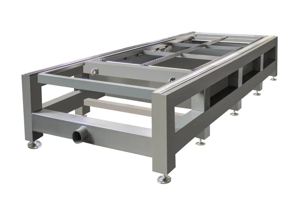 Laser cutting machine bed